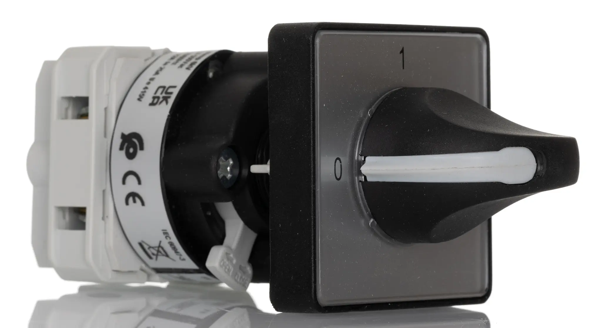 Produktfoto 1 von RS PRO Nockenschalter, 2-polig / 25A, 2 Schließer, 500V ac, 1-phasig, 2-Stufen Schraub, 90°-Wurfwinkel