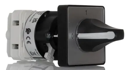 Produktfoto 1 von RS PRO T-000 Nockenschalter 25 A, 1-phasig, 2-Stufen Knopf Schraube, 90 °-Wurfwinkel