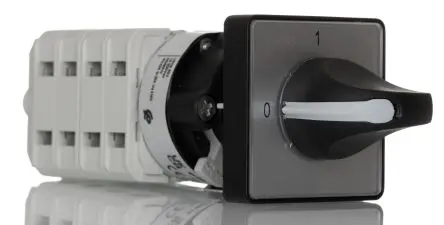 Produktfoto 1 von RS PRO T-000 Nockenschalter 25 A, 1-phasig, 2-Stufen Knopf Schraube, 60 °-Wurfwinkel