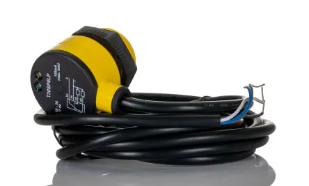 Produktfoto 1 von Banner T30 Zylinderförmig Optischer Sensor, Reflektierend, PnP Ausgang, Kabel