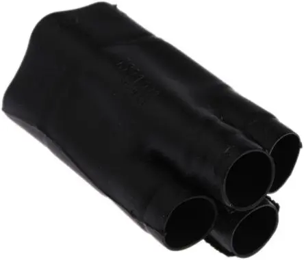Produktfoto 1 von TE Connectivity 562A0 Wärmeschrumpfschlauch, Verzweigung, Flüssigkeit resistentes Elastomer, Schwarz 13.2 mm, 4-Wege 135