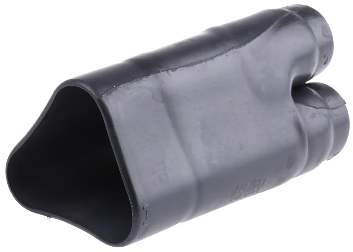 Produktfoto 1 von TE Connectivity 462A0 Wärmeschrumpfschlauch, Verzweigung, Flüssigkeit resistentes Elastomer, Schwarz 38.6 mm, 3-Wege 135