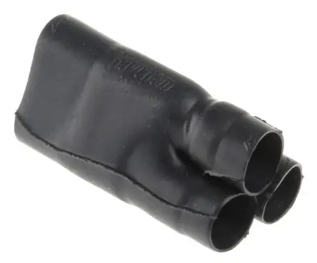 Produktfoto 1 von TE Connectivity 462A0 Wärmeschrumpfschlauch, Verzweigung, Flüssigkeit resistentes Elastomer, Schwarz 13.2 mm, 3-Wege 135