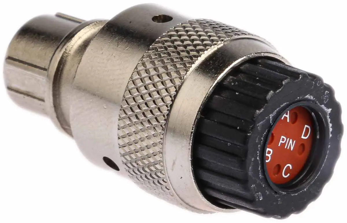 Produktfoto 1 von ITT Cannon Trident Neptune Metal 10 mm Standard Rundsteckverbinder Stecker 4-polig Stecker 30A Kabel IP40