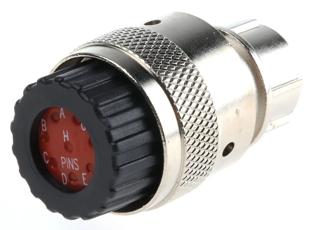 Produktfoto 1 von ITT Cannon Trident Neptune Metal 12 mm Standard Rundsteckverbinder Stecker 8-polig Stecker 40A Kabel IP40