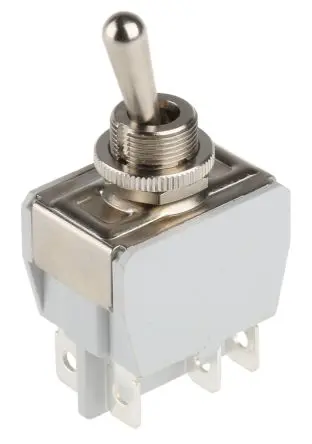 Produktfoto 1 von APEM Panel Kippschalter 2-poliger Wechsler, Ein-Ein, 24 V dc, 250 V ac, 10A, Stecker