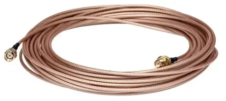 Produktfoto 1 von RS PRO RP-SMA Umgekehrte SMA Koaxialkabel, Abgeschlossen, 50 Ω, 10 m, Schwarz