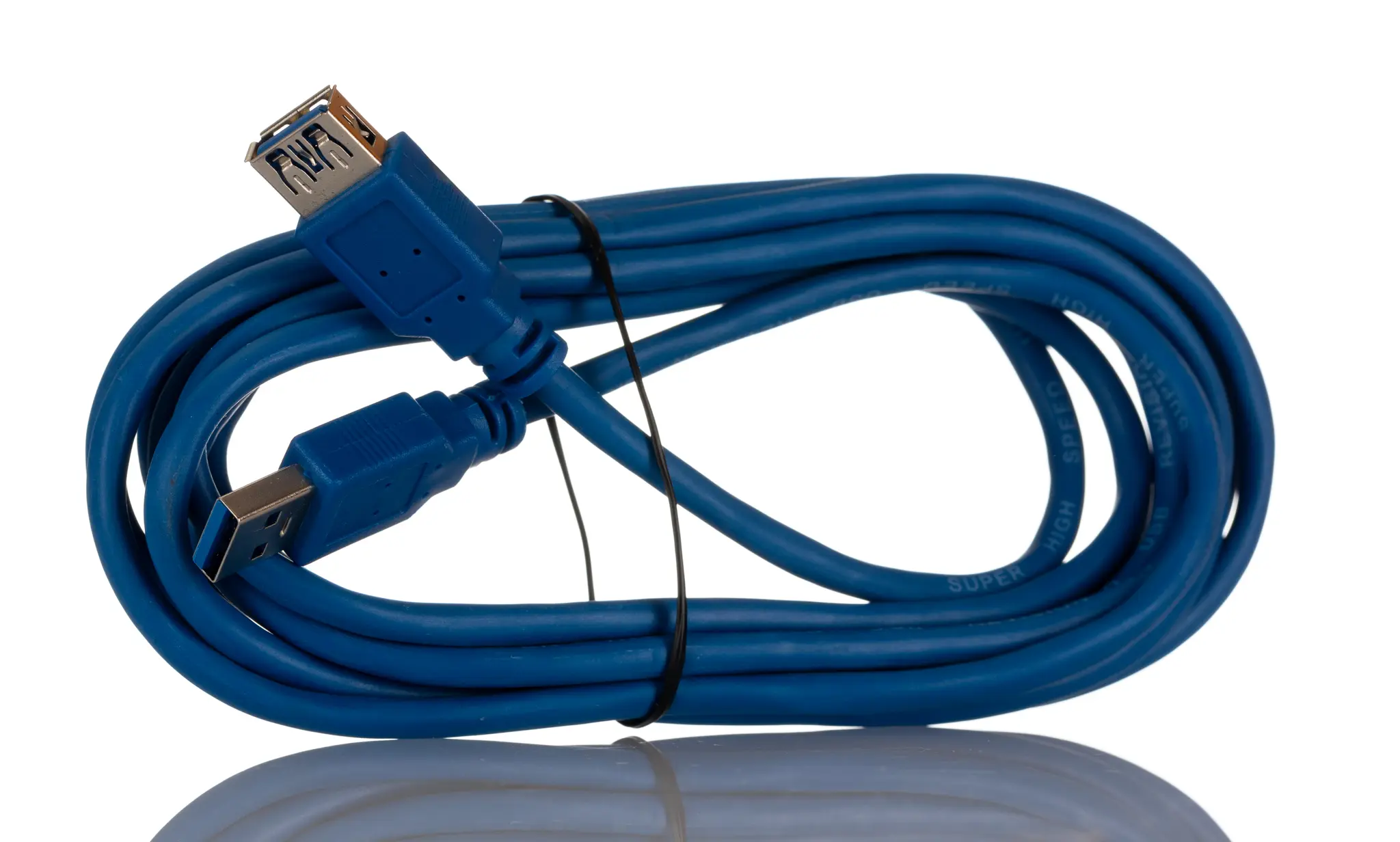 Produktfoto 1 von RS PRO USB-Kabel, USBA / USBA, 3m USB 3.0 Blau