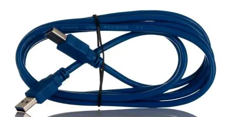 Produktfoto 1 von RS PRO Stecker USB-Kabel, USB Typ A Stecker / USB Typ A, 2 m USB 3.0 Blau
