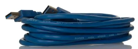 Produktfoto 1 von RS PRO Stecker USB-Kabel, USB Typ A Stecker / USB Typ A, 3 m USB 3.0 Blau