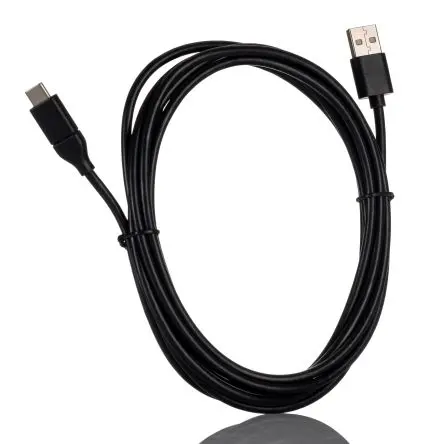 Produktfoto 1 von RS PRO Stecker USB-Kabel, USB Typ C Stecker / USB Typ A, 3 m USB 2.0 Schwarz