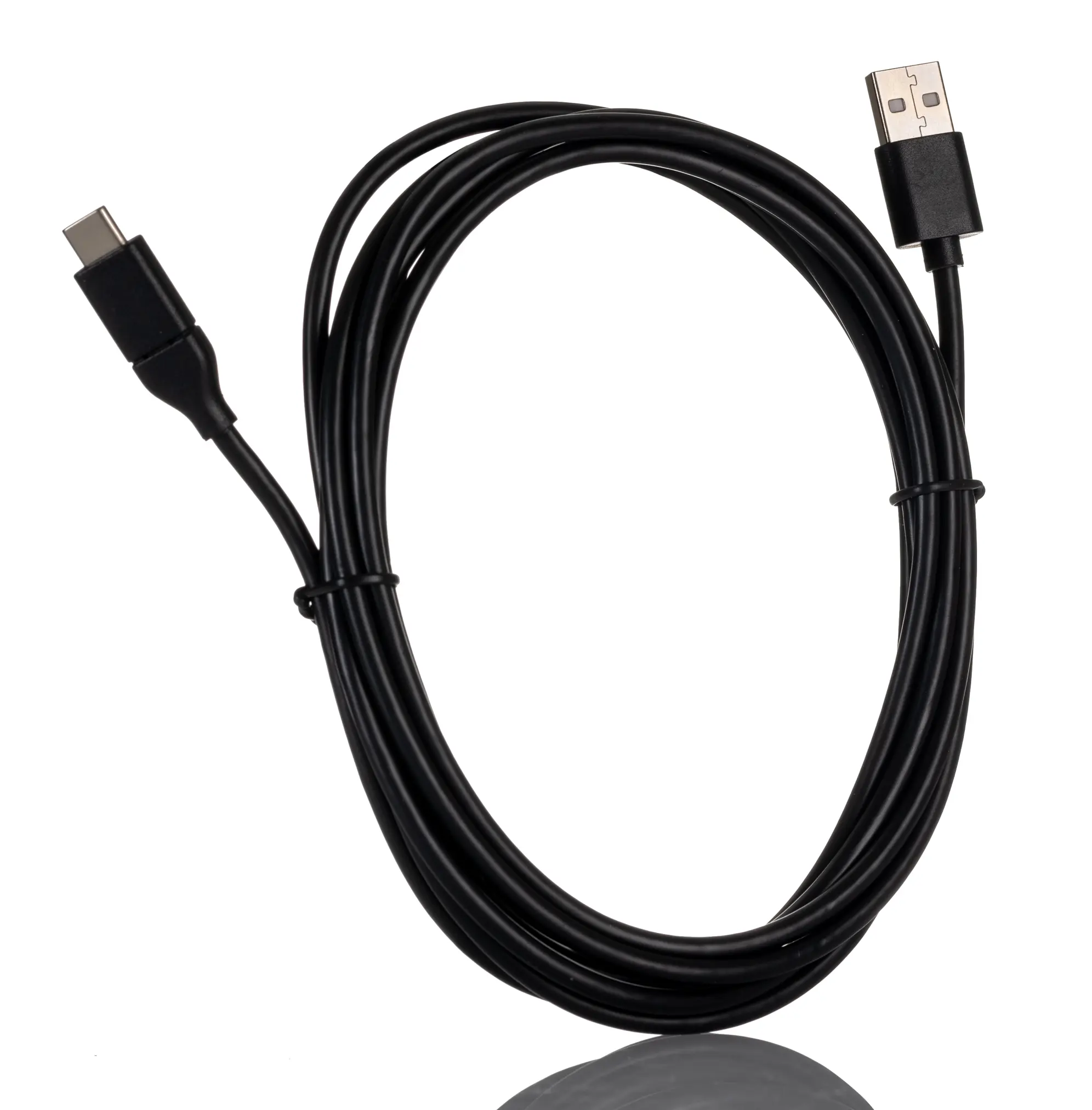 Produktfoto 1 von RS PRO USB-Kabel, USB C / USBA, 3m USB 2.0 Schwarz
