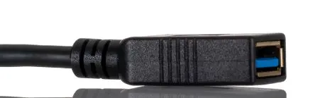Produktfoto 1 von RS PRO Stecker USB-Adapter, USB Typ C Buchse / USB Typ A, 500 mm Schwarz