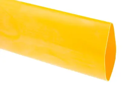 Produktfoto 1 von RS PRO Wärmeschrumpfschlauch, Polyolefin Gelb, Ø 38.1 mm Schrumpfrate 2:1, Länge 1.2m
