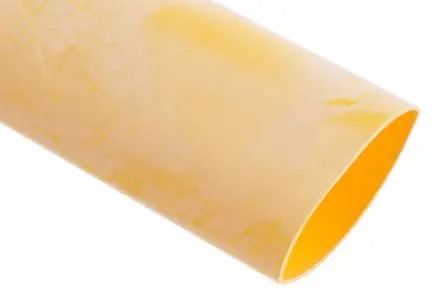 Produktfoto 1 von RS PRO Wärmeschrumpfschlauch, Polyolefin Gelb, Ø 19.1 mm Schrumpfrate 2:1, Länge 1.2m