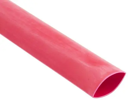 Produktfoto 1 von RS PRO Wärmeschrumpfschlauch, Polyolefin Rot, Ø 12.7 mm Schrumpfrate 2:1, Länge 1.2m