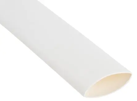 Produktfoto 1 von RS PRO Wärmeschrumpfschlauch, Polyolefin Weiß, Ø 25.4 mm Schrumpfrate 2:1, Länge 1.2m