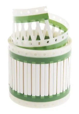 Produktfoto 1 von TE Connectivity Wärmeschrumpf-Etiketten für Standard-Büroausstattung 250 Per Pack auf Weiß 50 mm Gelb