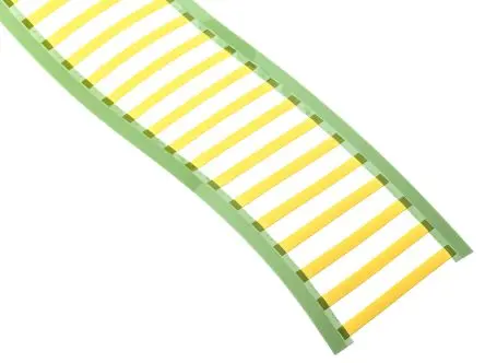 Produktfoto 1 von TE Connectivity Wärmeschrumpf-Etiketten B. 50.8 mm für Standard-Büroausstattung 250 pro Paket auf Gelb 50 mm Weiß