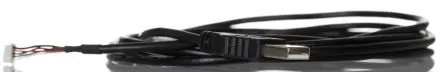 Produktfoto 1 von RS PRO Stecker USB-Kabel, USB Typ A Stecker / IDC, 2 m USB 2.0 Schwarz