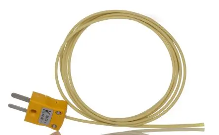Produktfoto 1 von RS PRO Hermetically Sealed Thermocouple Perfluoralkoxyalkan Hermetisch dichtes Thermoelement Typ K, Ø 7 mm x 1 m -75 °C