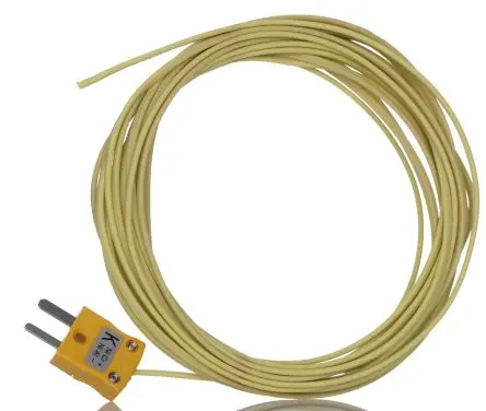 Produktfoto 1 von RS PRO Hermetically Sealed Thermocouple Perfluoralkoxyalkan Hermetisch dichtes Thermoelement Typ K x 5 m -75 °C → 260 °C