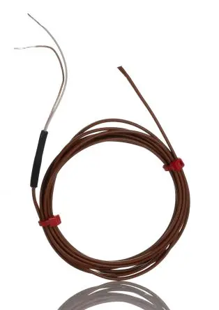 Produktfoto 1 von RS PRO Hermetically Sealed Thermocouple Perfluoralkoxyalkan Hermetisch dichtes Thermoelement Typ Typ T, Ø 7 mm x 2 m -75