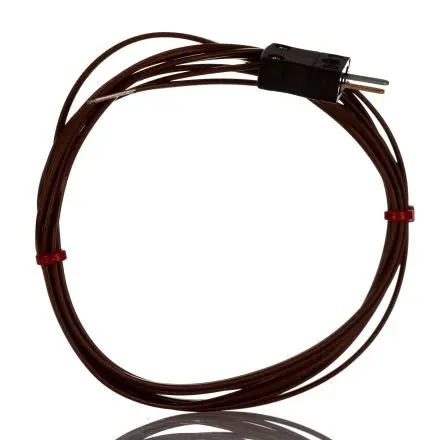 Produktfoto 1 von RS PRO Hermetically Sealed Thermocouple Perfluoralkoxyalkan Hermetisch dichtes Thermoelement Typ Typ T, Ø 7 mm x 2 m -75
