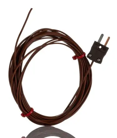 Produktfoto 1 von RS PRO Hermetically Sealed Thermocouple Perfluoralkoxyalkan Hermetisch dichtes Thermoelement Typ Typ T x 5 m -75 °C →