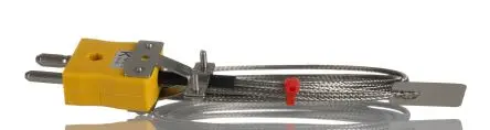 Produktfoto 1 von RS PRO Flat Thermocouple Edelstahl Blatt-Thermoelement Typ K, Ø 13 mm x 2 m -50 °C → 350 °C