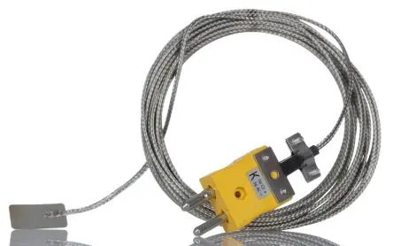 Produktfoto 1 von RS PRO Leaf Thermocouple Edelstahl Blatt-Thermoelement Typ K, Ø 13 mm x 5 m -50 °C → 350 °C