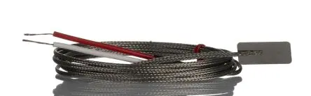 Produktfoto 1 von RS PRO Leaf Thermocouple Edelstahl Blatt-Thermoelement Typ K, Ø 13 mm x 2 m -50 °C → 350 °C