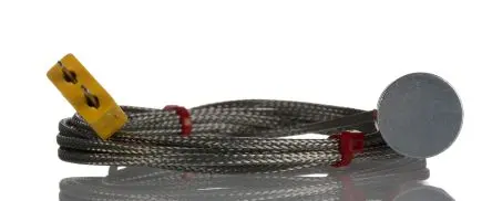 Produktfoto 1 von RS PRO Button Magnet Thermocouple Edelstahl Knopfmagnet-Thermoelement Typ K, Ø 19.1 mm x 2 m -50 °C → 250 °C