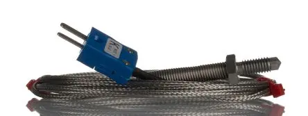 Produktfoto 1 von RS PRO Nozzle Thermocouple Edelstahl Düsen-Thermoelement Typ K, Ø 6 mm x 2 m 60 °C → 350 °C