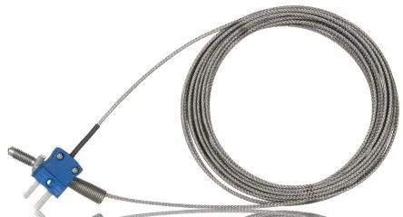 Produktfoto 1 von RS PRO Nozzle Thermocouple Edelstahl Düsen-Thermoelement Typ K, Ø 6 mm x 5 m 60 °C → 350 °C