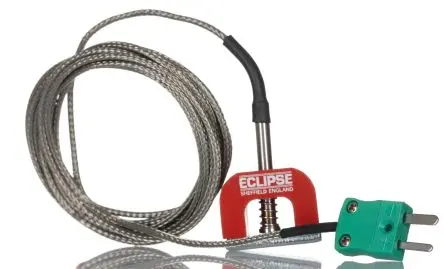 Produktfoto 1 von RS PRO Magnet Thermocouple Edelstahl Hufeisen-Magnet-Thermoelement Typ K, Ø 20 mm x 2 m -50 °C → 250 °C