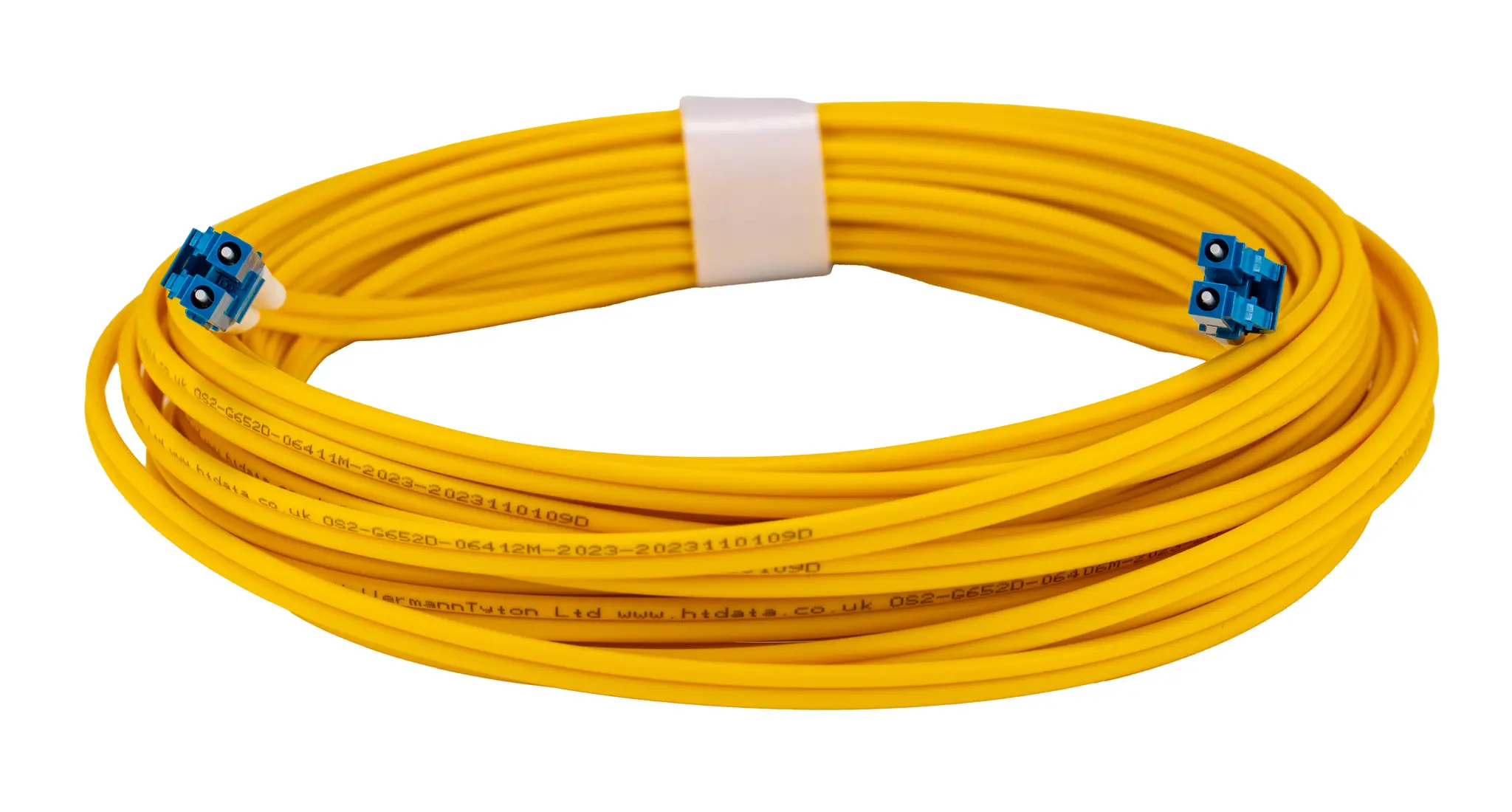 Produktfoto 1 von HellermannTyton Connectivity OS2 LWL-Kabel 10 m Gelb LC LC
