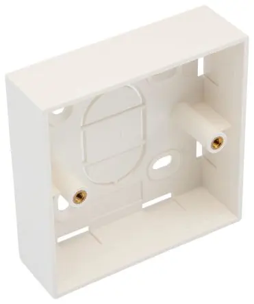 Produktfoto 1 von HellermannTyton Connectivity HTC Einbaubox Kunststoffummantelt, 1-fach, ABS, 86mm, 27 mm Wand, 27 mm, Weiß