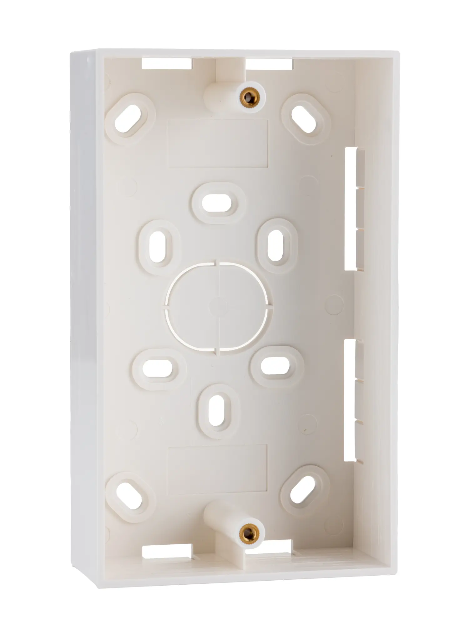 Produktfoto 1 von HellermannTyton Connectivity HTC Einbaubox Kunststoffummantelt, 2-fach, ABS, 146 mm, 37 mm Wand, 37 mm, Weiß