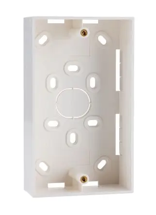Produktfoto 1 von HellermannTyton Connectivity HTC Einbaubox Kunststoffummantelt, 2-fach, ABS, 146mm, 37 mm Wand, 37 mm, Weiß
