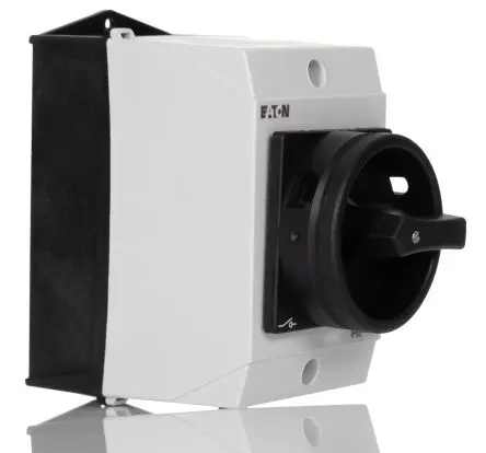 Produktfoto 1 von Eaton T0 Trennschalter 3-polig SMD 20A 5.5 kW Schwarz IP65 3-phasig