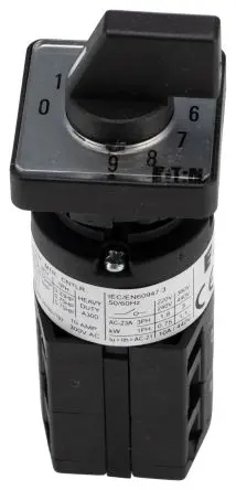 Produktfoto 1 von Eaton Eaton Moeller TM Nockenschalter 10 A, 3-phasig, 10-Stufen Handkipphebel Schraube, 30 °-Wurfwinkel