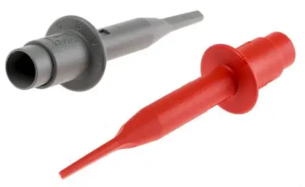 Produktfoto 1 von Fluke Oszilloskoptastkopf Grau, Rot Hakenklemme, Stahl Spitze 2.5 mm, 600V ac