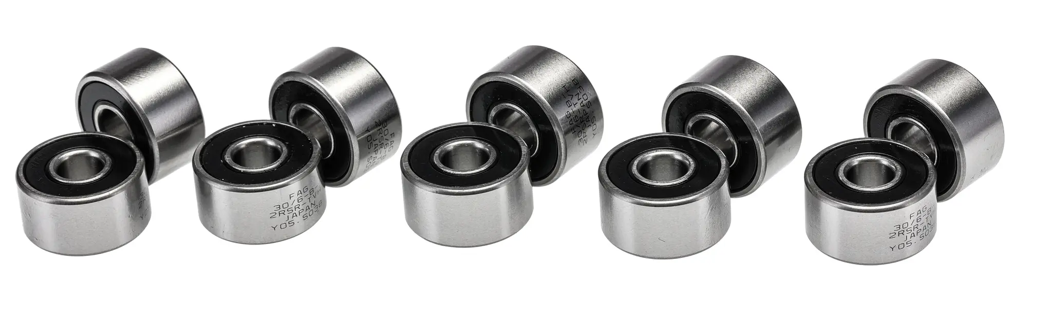 Produktfoto 1 von FAG Schrägkugellager 2-reihig glatt, Innen-Ø 6 mm / Außen-Ø 17 mm Außen-ø , Breite 9 mm