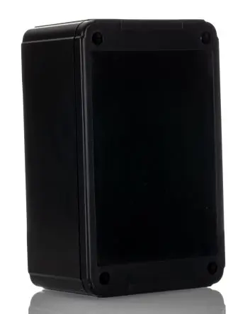 Produktfoto 1 von Hammond RL; Gehäuse; ABS-Kunststoff; Schwarz Geflanscht IP54 Breite 80 mm Höhe 50 mm Länge 125 mm
