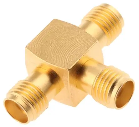 Produktfoto 1 von Telegärtner HF Adapter, 50 Ω, T Buchse Buchse, Koaxial SMA