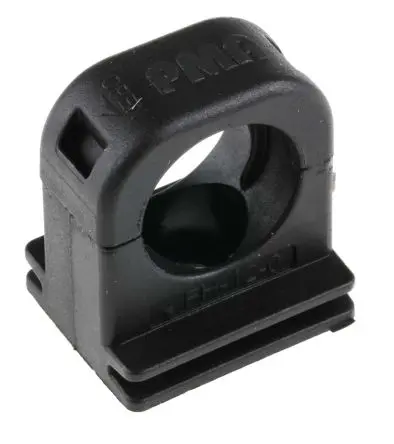 Produktfoto 1 von PMA Kabelhalter Schraubbefestigung, Kabel-Ø 16 mm Nylon 6.6 Schwarz 20mm x 27 mm x 54.5 mm