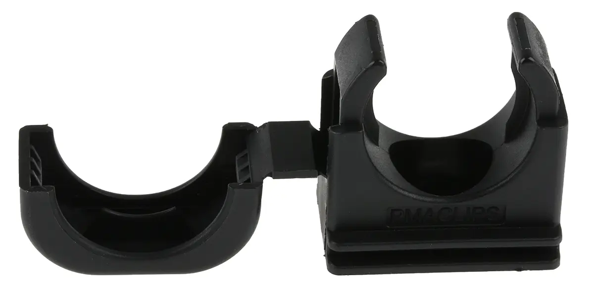 PMA Nylon 6.6 Kabelhalter Montageclip Schwarz Schwarz-Finish