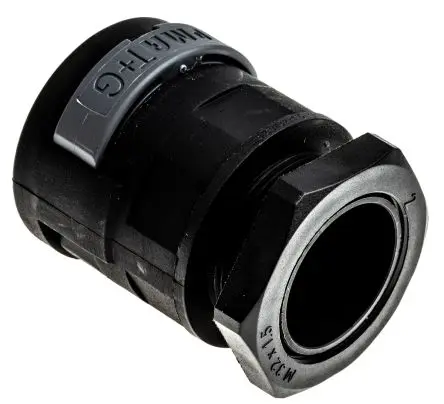 Produktfoto 1 von PMA BVNV Polyamid 6 Kabelrohr Befestigung Kabelrohr M32 29 mm Schwarz Schwarz-Finish IP68