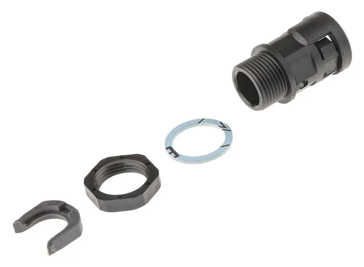 Produktfoto 1 von PMA BVNV Polyamid 6 Kabelrohr Befestigung Kabelrohr PG11 12 mm Schwarz Schwarz-Finish IP68